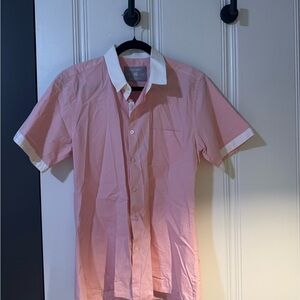 Latitude Supply Company Men's Pink Short Sleeve Button Down